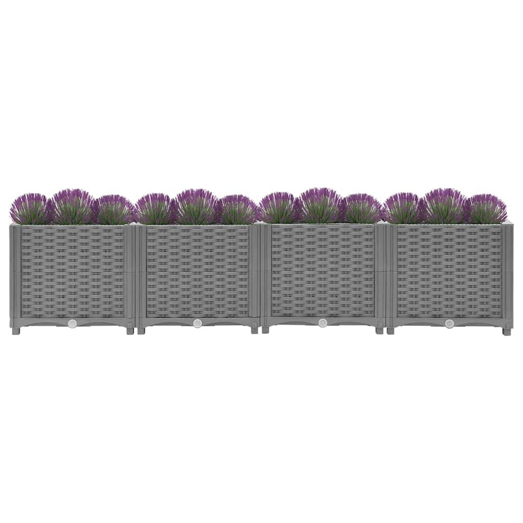 Prolenta Premium - Jardinière polypropylène gris 160 x 40 x 38 cm - Prolenta premium p346.7 - Image 3