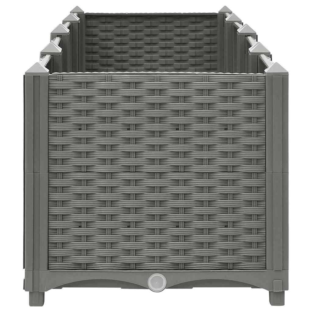 Prolenta Premium - Jardinière polypropylène gris 160 x 40 x 38 cm - Prolenta premium p346.7 - Image 5