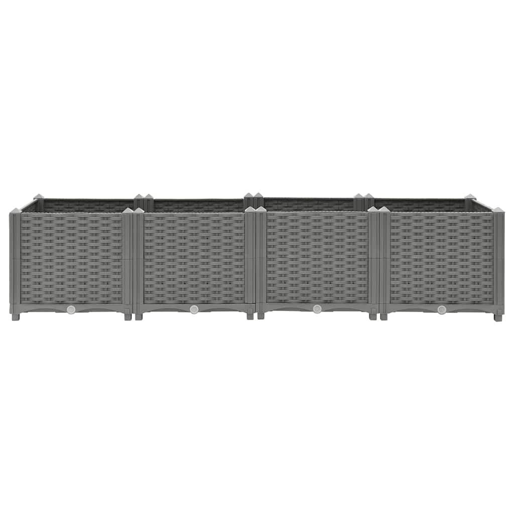 Prolenta Premium - Jardinière polypropylène gris 160 x 40 x 38 cm - Prolenta premium p346.7 - Image 4