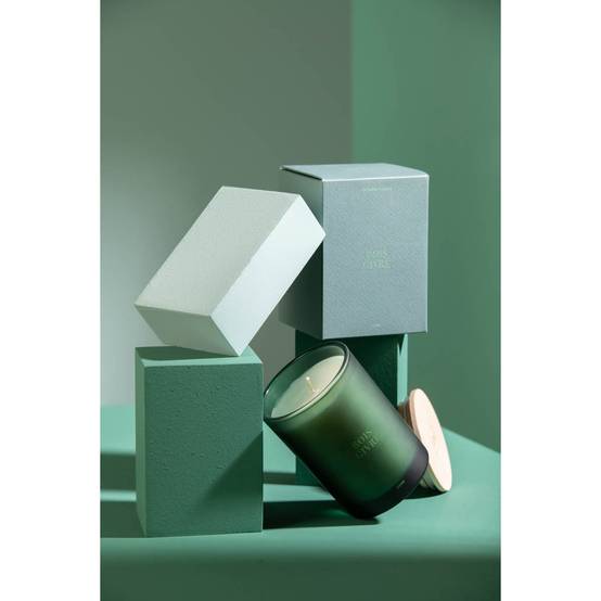 Bougie Parfumée "Accords Essentiels" 12cm Bois Givré - Image 8