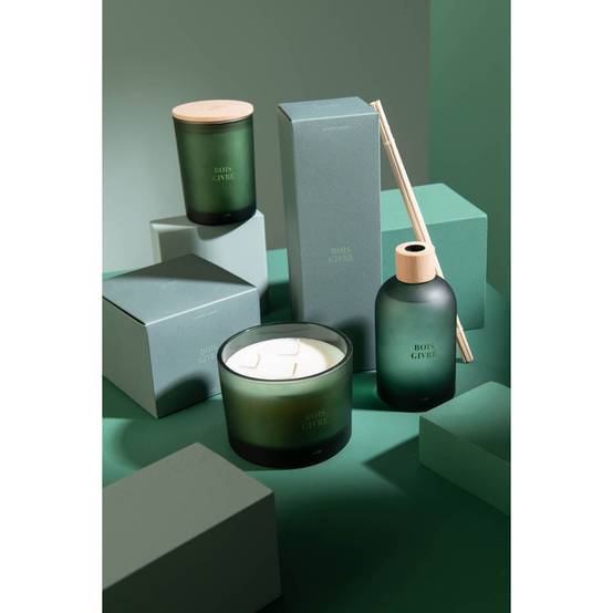 Bougie Parfumée "Accords Essentiels" 12cm Bois Givré - Image 6