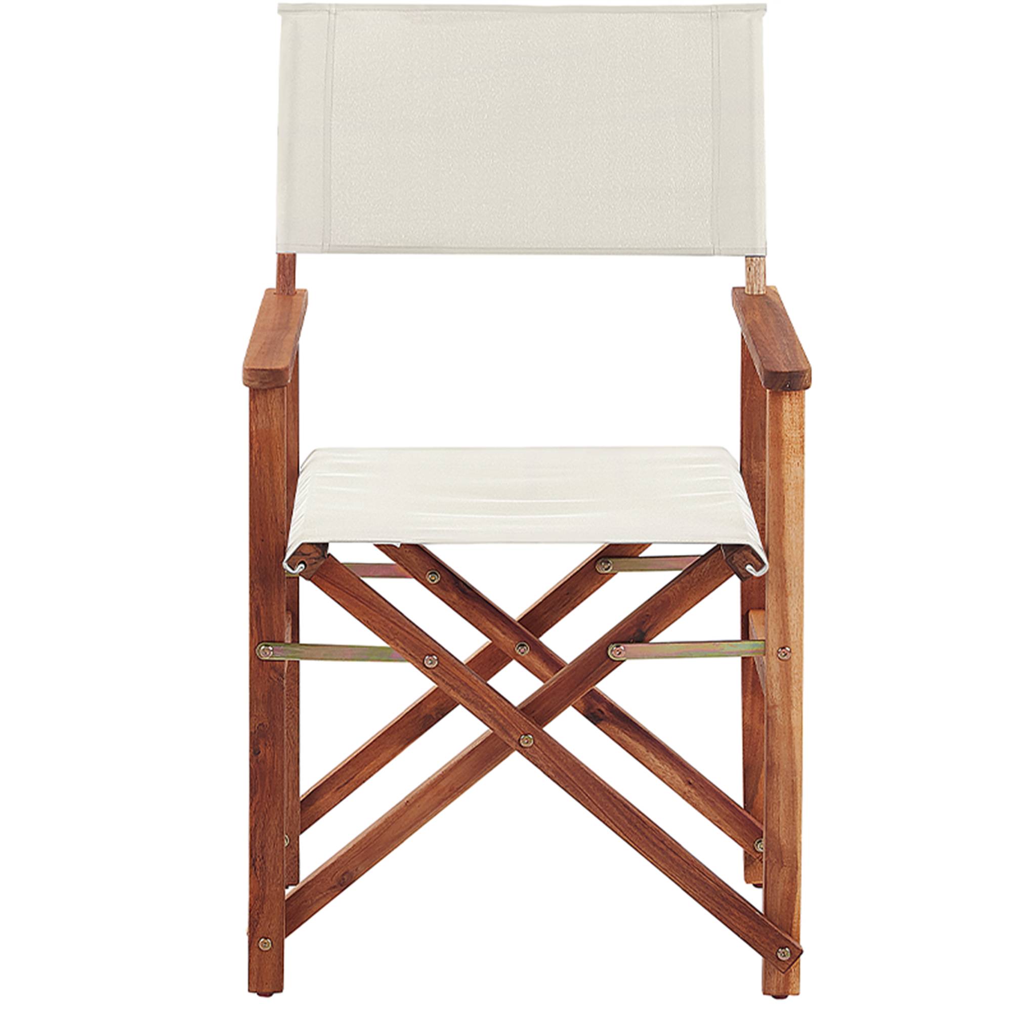 Beliani - Chaise de jardin Tissu Blanc cassé CINE - Beliani - Imagen 5