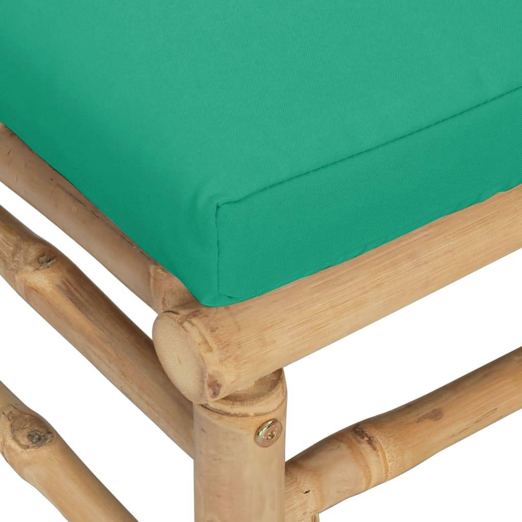 Canapés d'Angle Jardin Bambou 2 pcs Coussins Vert Modulables – ComfortXL Outdoor Living - Image 5
