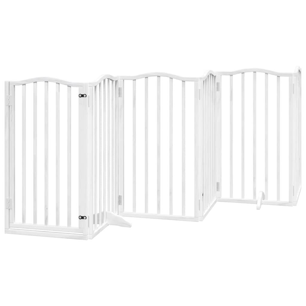 Barrière pour chien bois blanc 750 x 30 x 90 cm - PANGIVO - Image 4