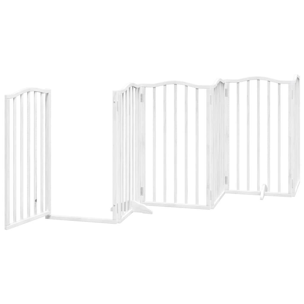 Barrière pour chien bois blanc 750 x 30 x 90 cm - PANGIVO - Image 5