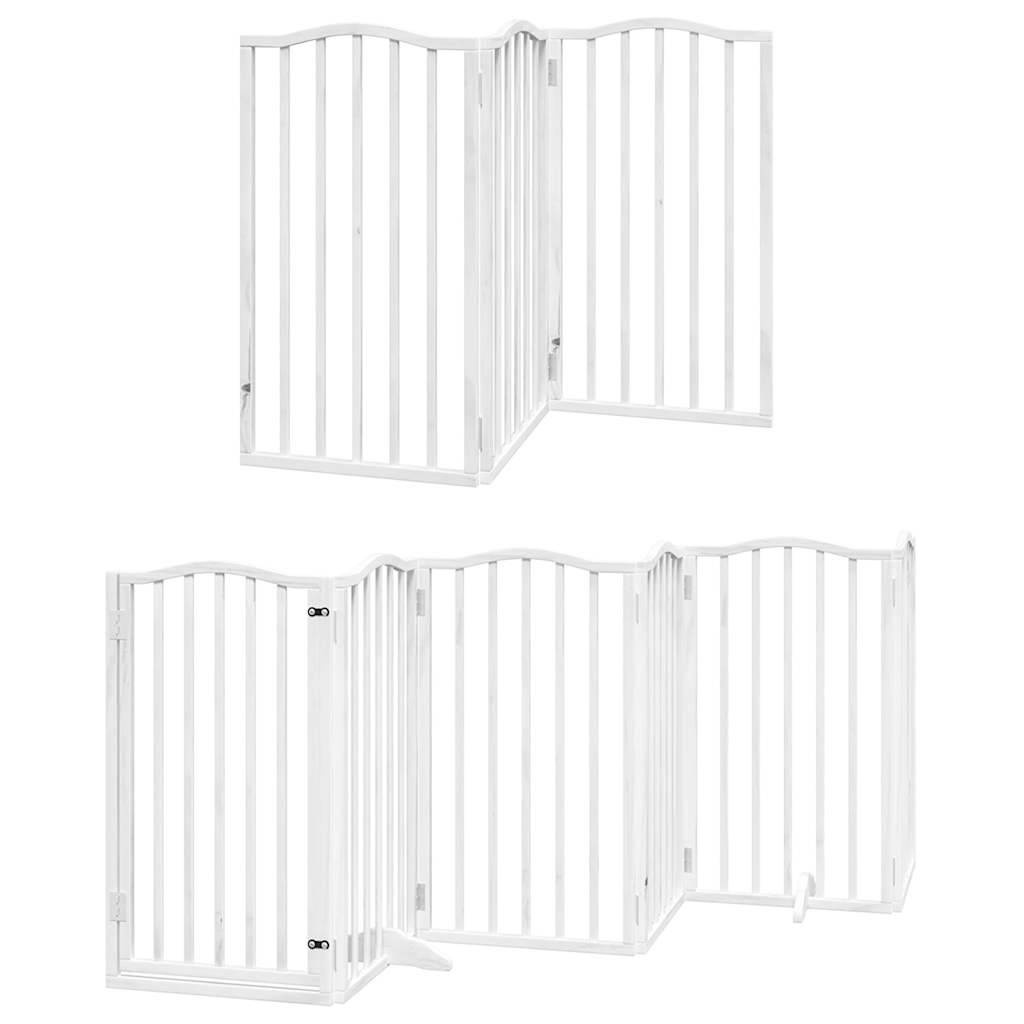 Barrière pour chien bois blanc 750 x 30 x 90 cm - PANGIVO - Image 3