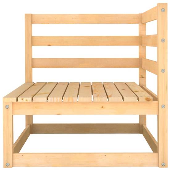 Helloshop26 - Salon de jardin meuble d'extérieur ensemble de mobilier 10 pièces avec coussins bois de pin massif - Imagen 3