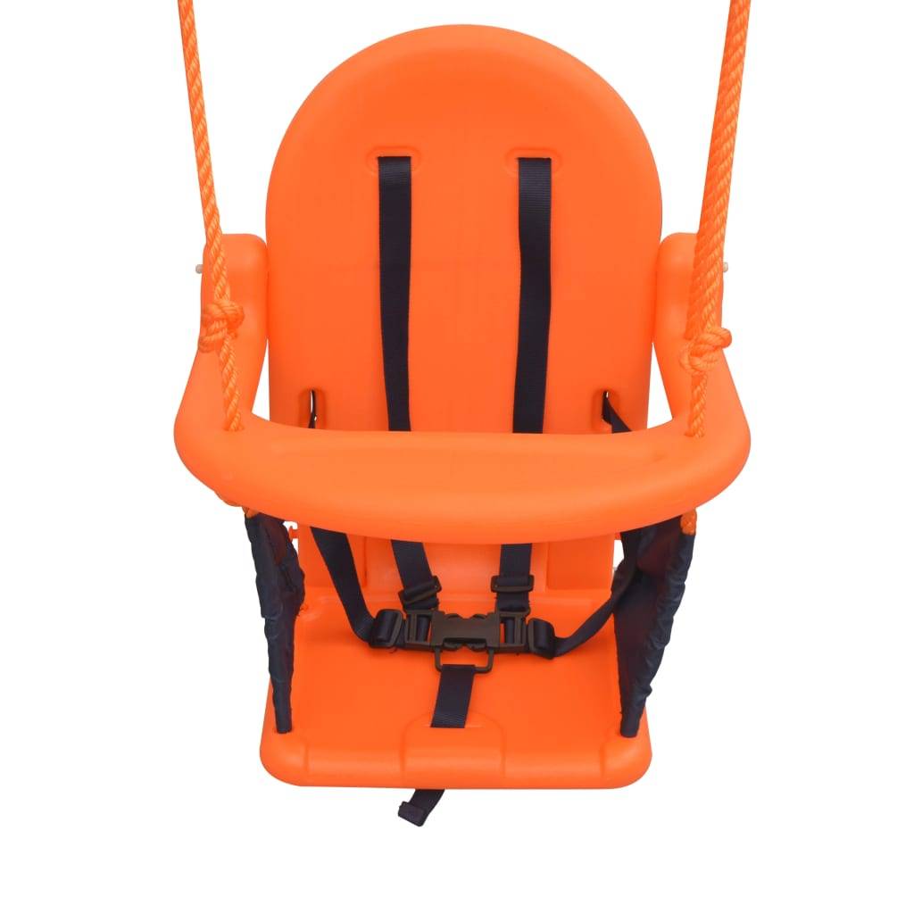 Helloshop26 - Balançoire pour enfants avec harnais de sécurité orange - Imagen 4