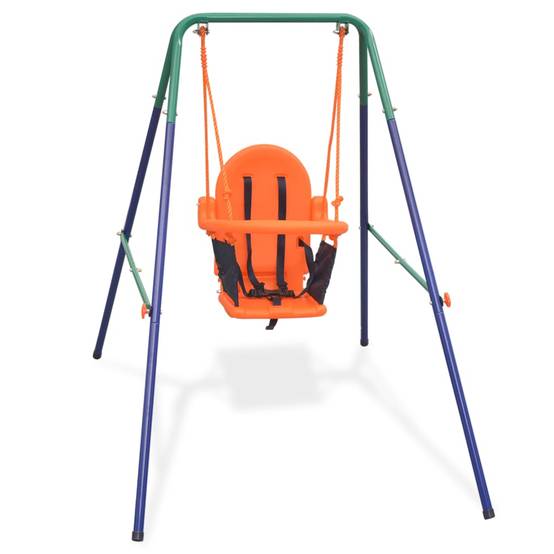 Helloshop26 - Balançoire pour enfants avec harnais de sécurité orange - Imagen 1