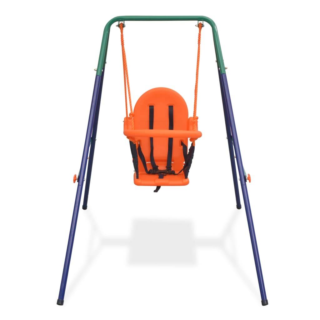 Helloshop26 - Balançoire pour enfants avec harnais de sécurité orange - Imagen 2