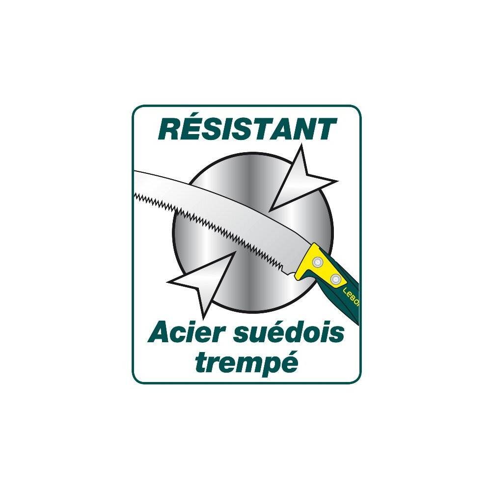 Leborgne - Scie arboricole 35 cm Duopro manche bi-matière + fourreau Leborgne - Imagen 6