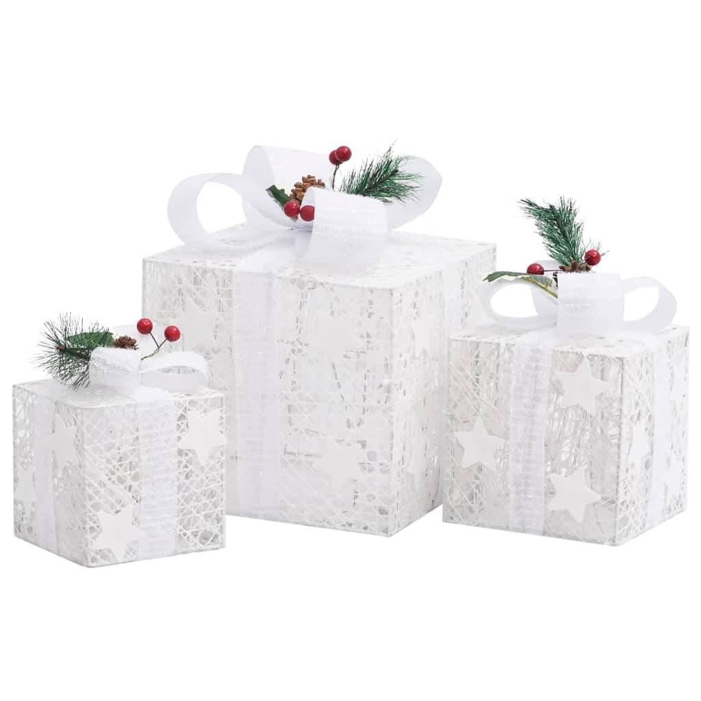 3 pcs Boîtes-cadeaux de Noël décoratives - Décoration Pour Noël Extérieur Intérieur-JU11975 - Image 4