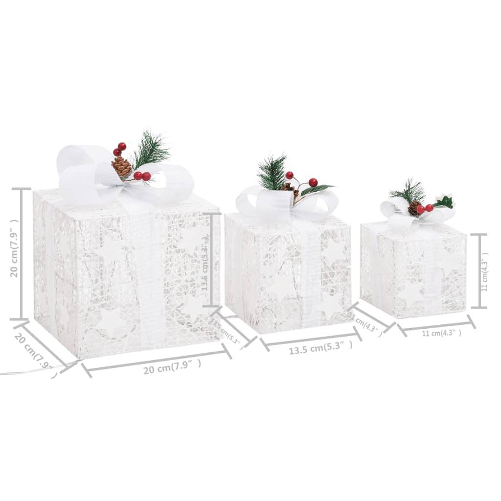 3 pcs Boîtes-cadeaux de Noël décoratives - Décoration Pour Noël Extérieur Intérieur-JU11975 - Image 9