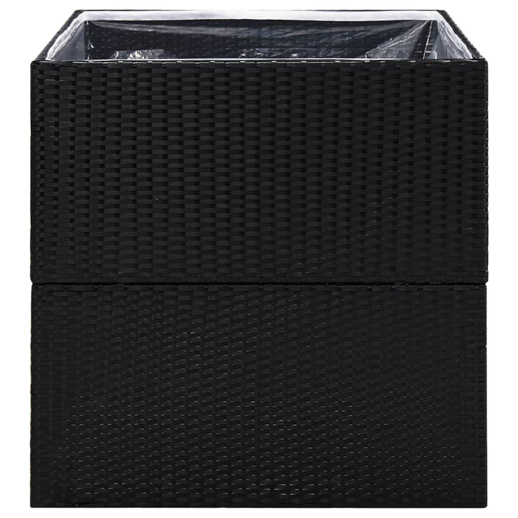 Prolenta Premium - Jardinière rotin noir 80 x 80 x 80 cm - Prolenta premium p382.2 - Image 4