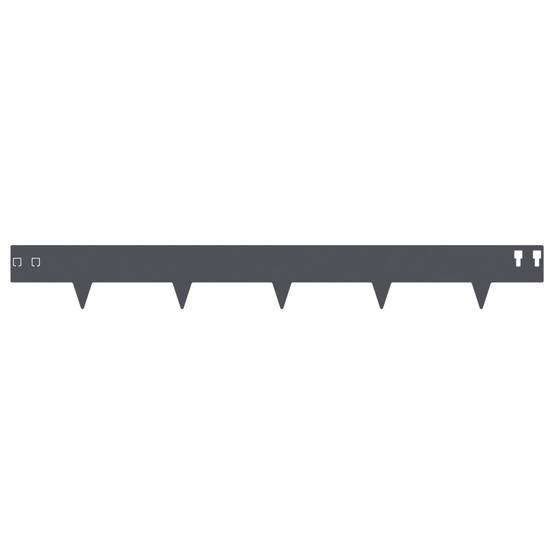 Bordures de pelouse acier anthracite 100 x 12 cm, Poids:15.76kg - PANGIVO - Image 5