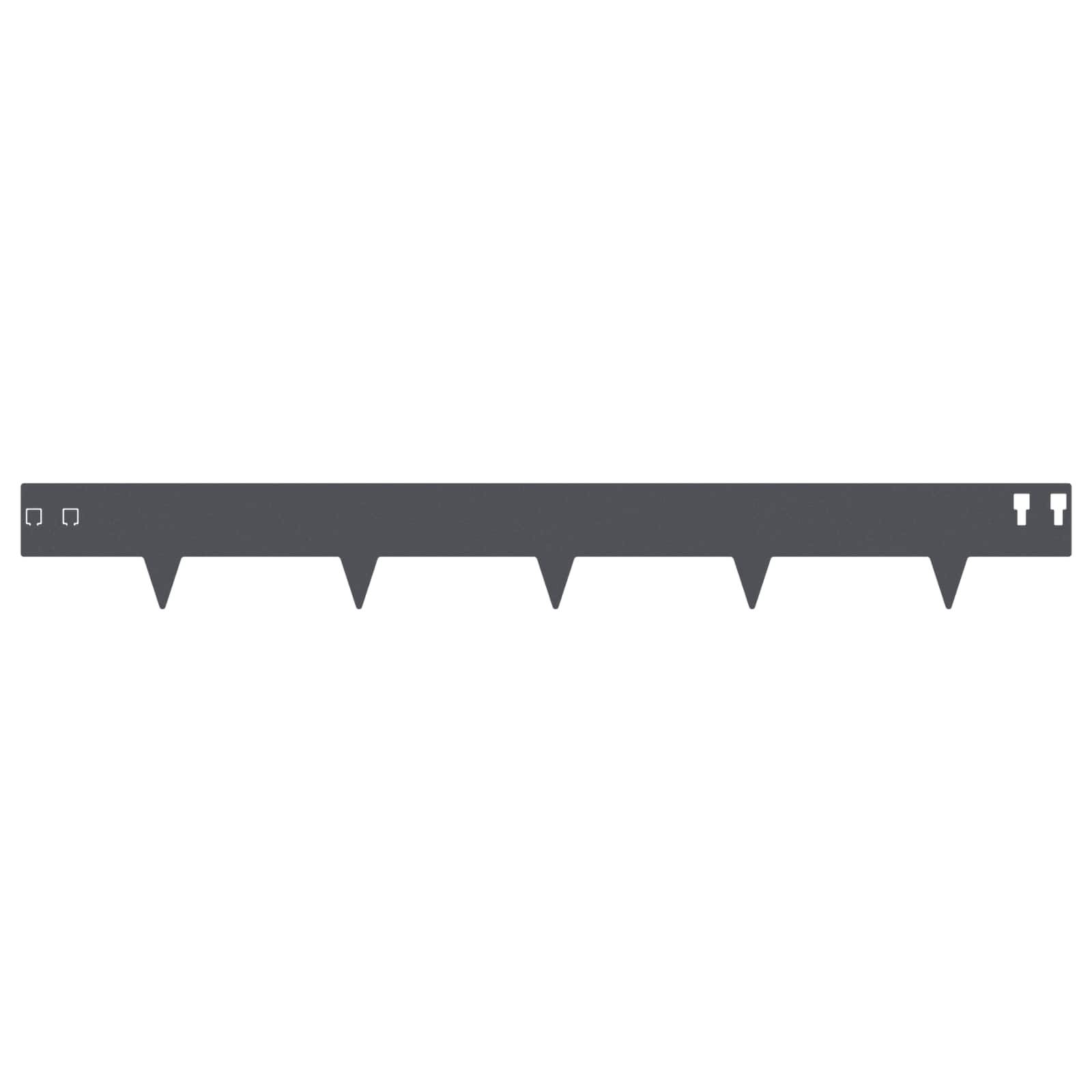 Bordures de pelouse acier anthracite 100 x 12 cm, Poids:15.76kg - PANGIVO - Image 5