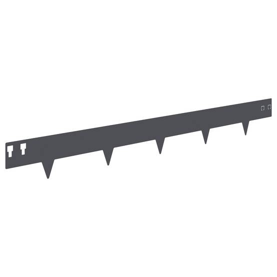 Bordures de pelouse acier anthracite 100 x 12 cm, Poids:15.76kg - PANGIVO - Image 6