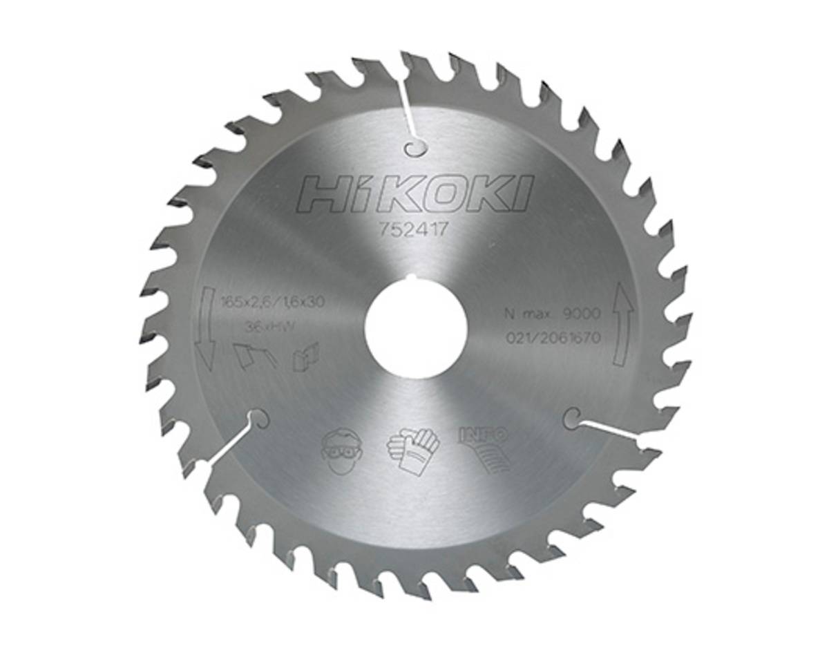 Lame pour scie circulaire bois 216 x 30, 36 dents - HIKOKI - 752447