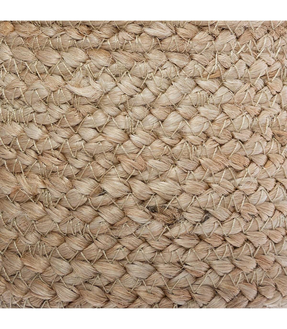 Set de 3 Paniers de rangement en Jute Naturel et Blanc - Imagen 5