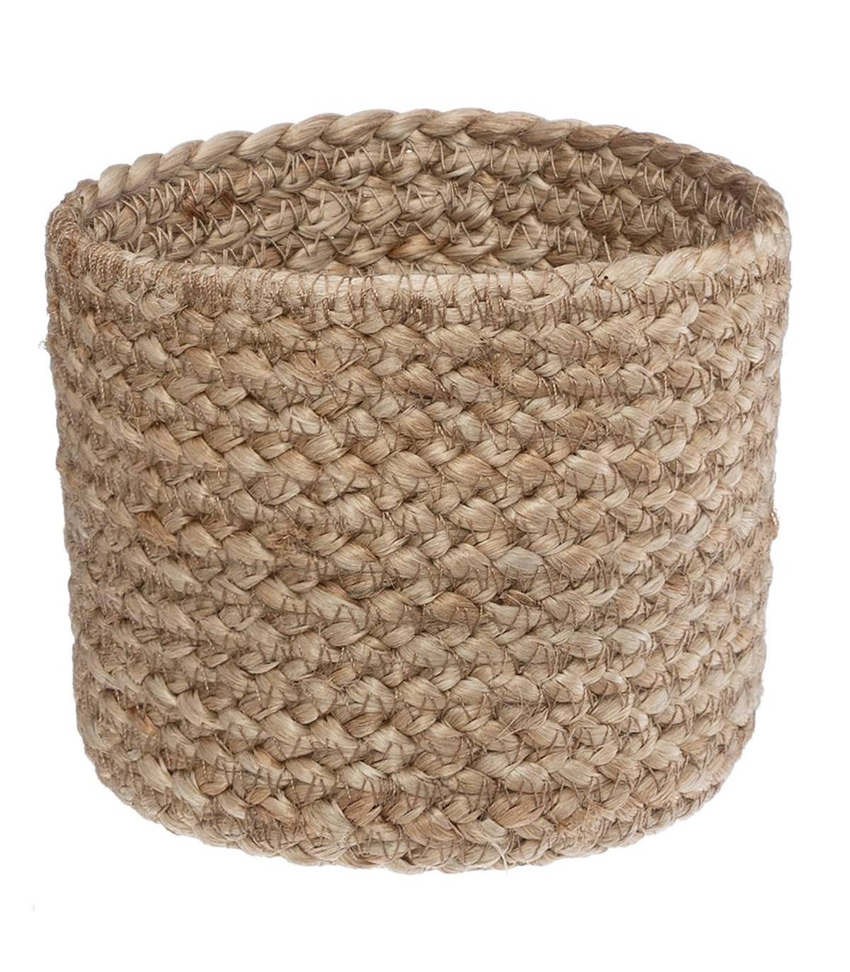 Set de 3 Paniers de rangement en Jute Naturel et Blanc - Imagen 2