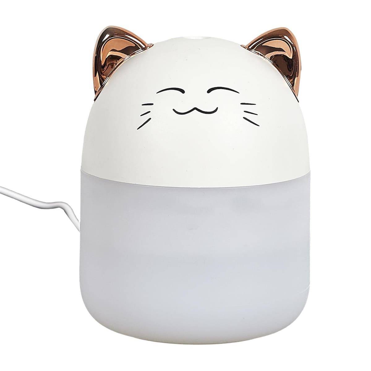 Diffuseur de parfum d'ambiance led en forme de chat kawaii (200 ml) avec couleurs changeantes -