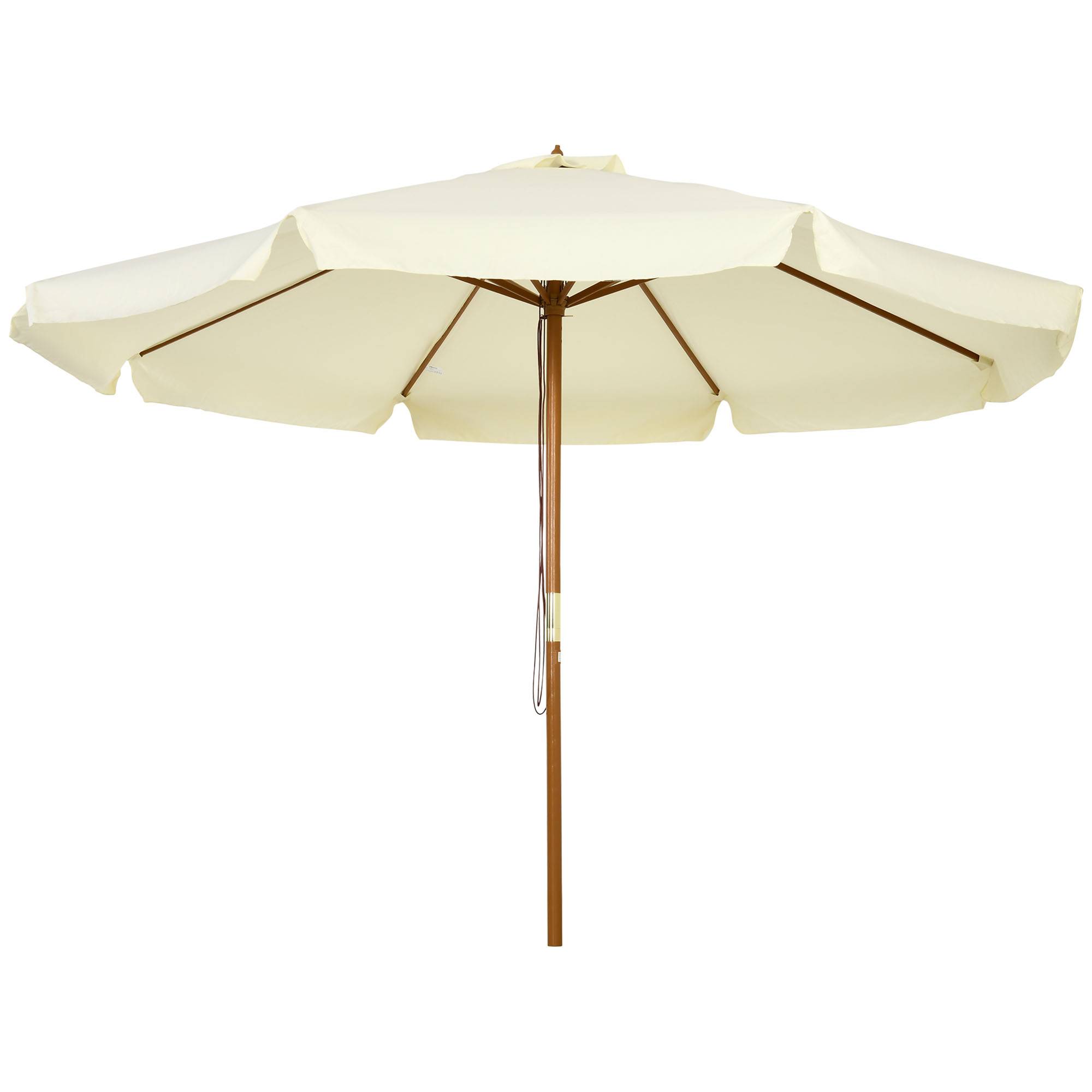 Parasol de jardin Bois Beige 325x325x250 cm - Image 1