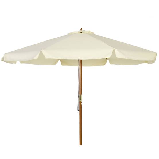 Parasol de jardin Bois Beige 325x325x250 cm - Image 2