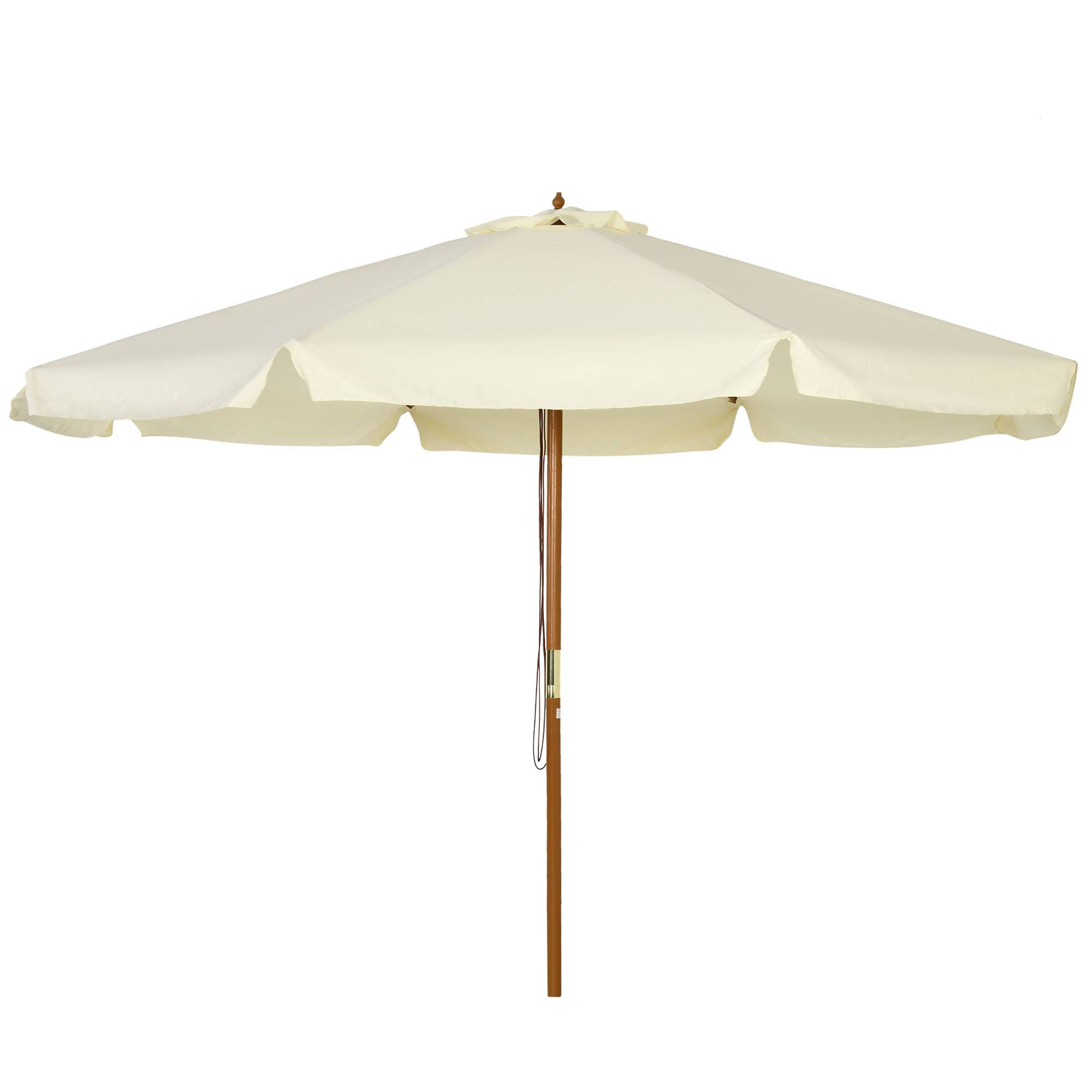 Parasol de jardin Bois Beige 325x325x250 cm - Image 2