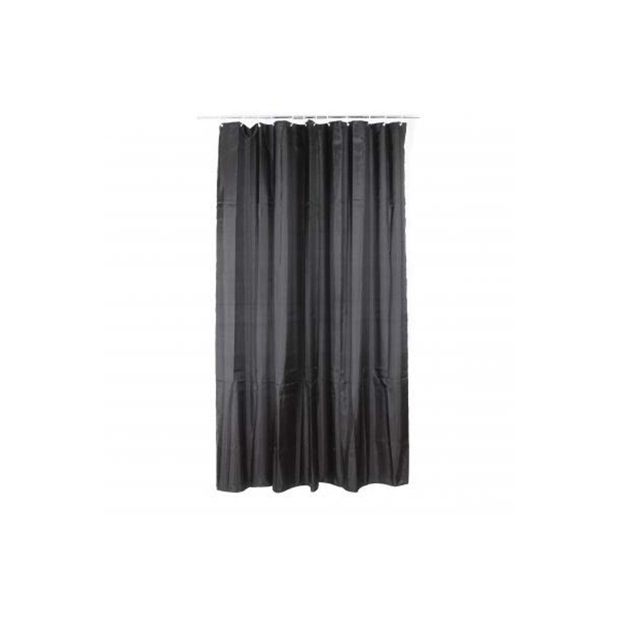 Rideau de Douche "Polyester" 180x200cm Noir - Image 4