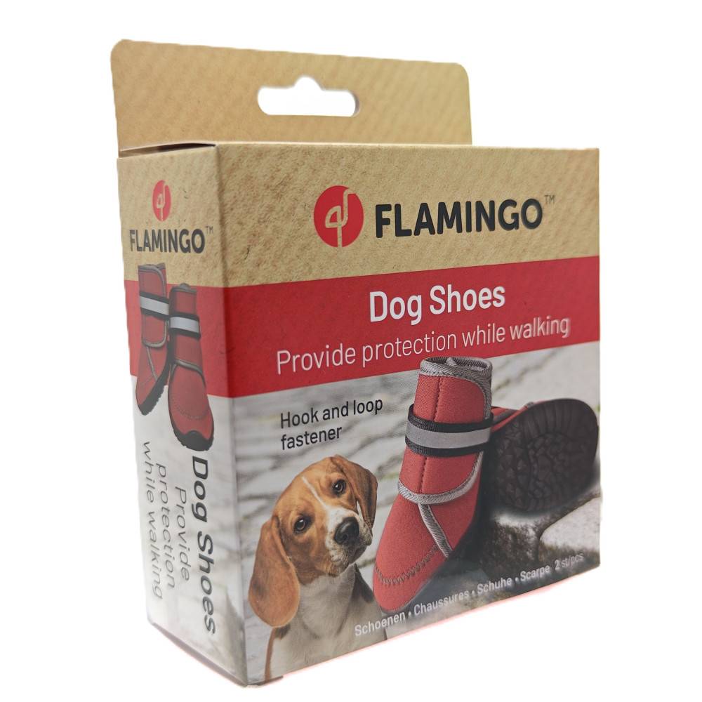 Chaussures Kajan Rouge taille  S,  7 x 5.8 cm. 2 pièces pour chien - Image 6
