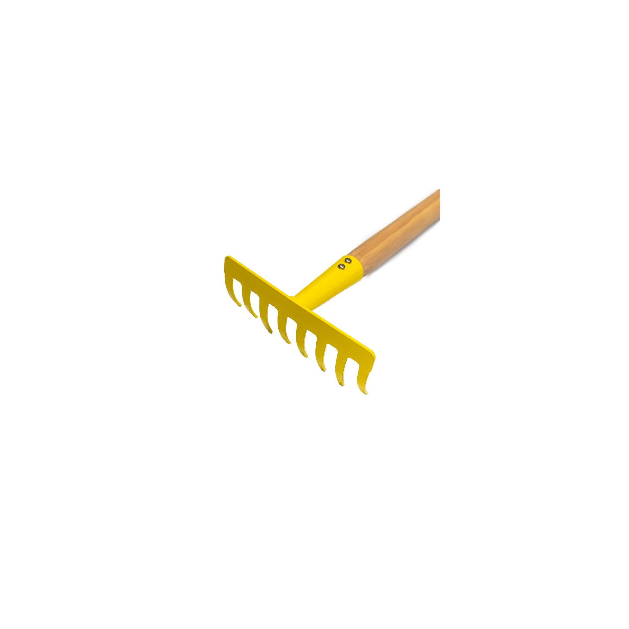 Jouet de plage - Râteau pour enfant - Jaune - Manche en bois - Image 8