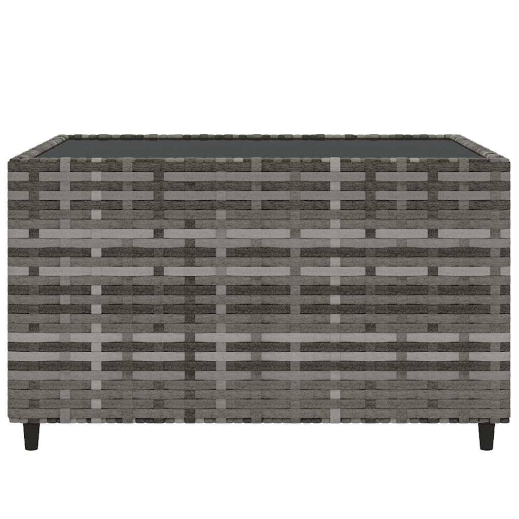 Salon de jardin modulable 4 pièces Résine tressée Canapé et Table basse pour Jardin Gris – ComfortXL Outdoor Living - Image 8
