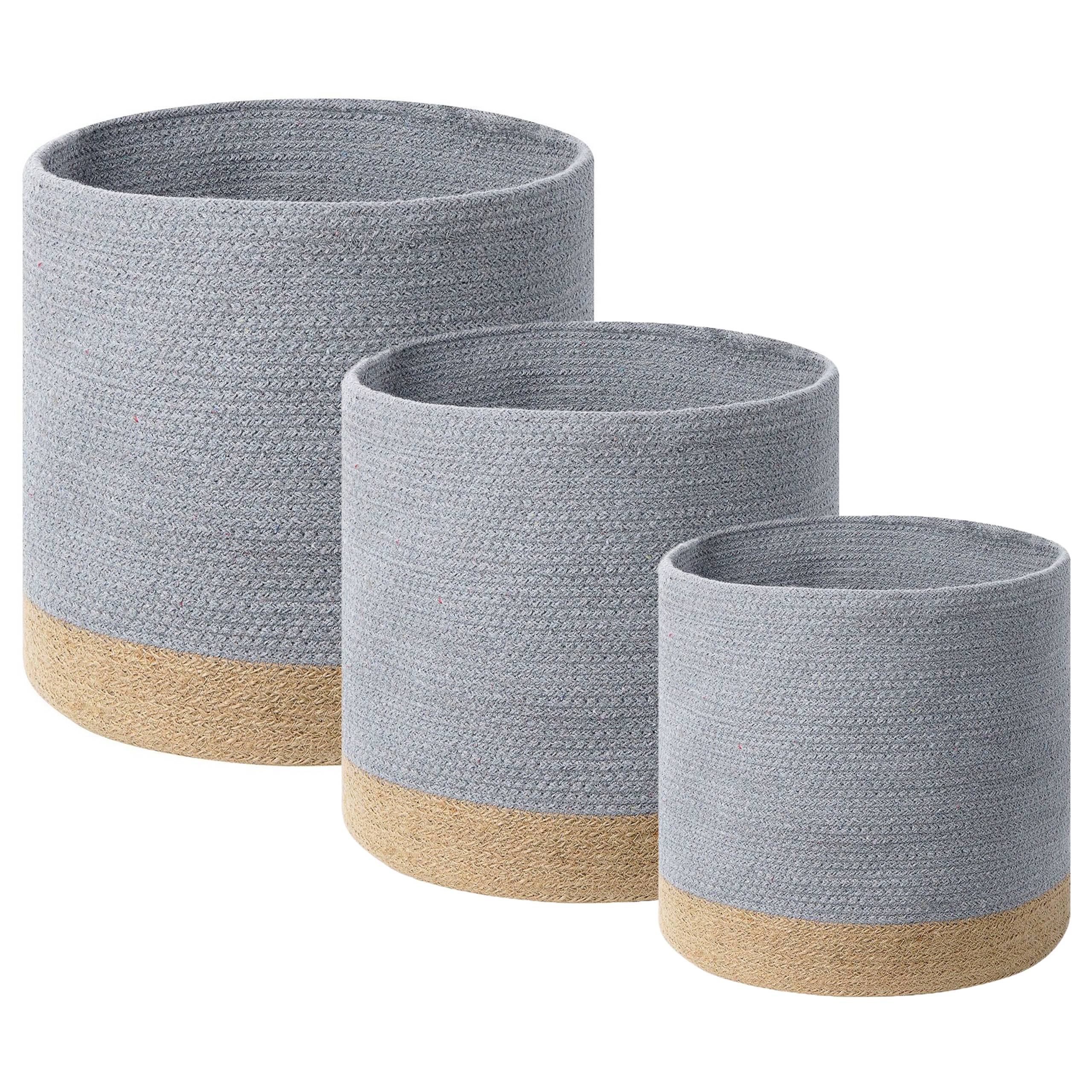 Beliani - Corbeille Coton Gris BASIMA - Beliani - Imagen 2