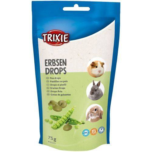 Trixie - Gotas de guisantes, golosinas de verduras 75 g - TRIXIE