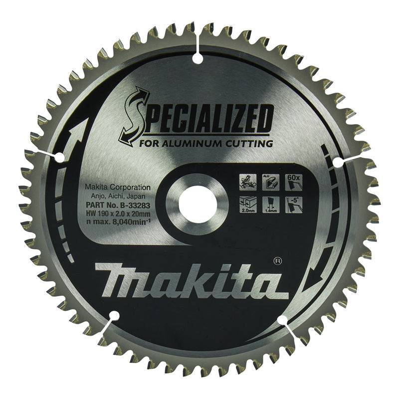 Makita - Lames carbure "Specialized" pour aluminium, pour scies radiales et à onglets MAKITA - taille Ø260 mm x 100 Dents - MAKITA ACCESSOIRES - Imagen 2