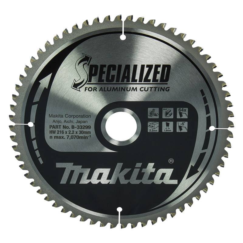 Makita - Lames carbure "Specialized" pour aluminium, pour scies radiales et à onglets MAKITA - taille Ø260 mm x 100 Dents - MAKITA ACCESSOIRES - Imagen 3