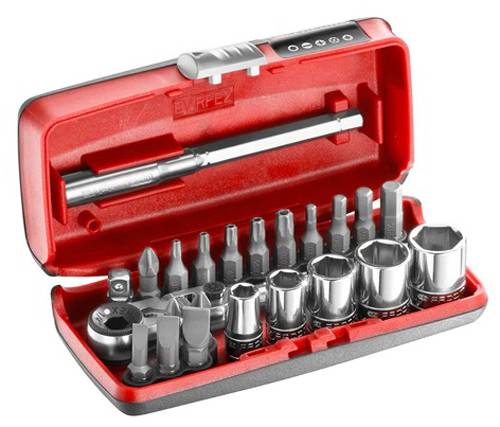 Facom - Coffret douilles 1/4'' 6 pans métriques et embouts 23 pièces - FACOM - R1PICOPB - Imagen 1