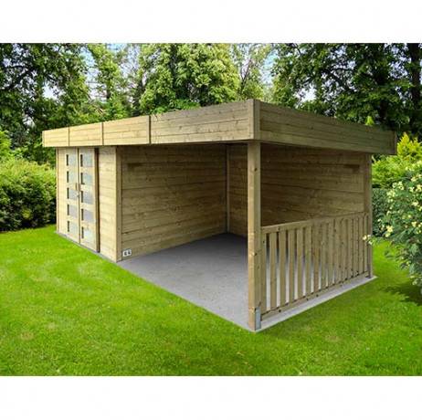 Abri de jardin ARHUS en bois 7,65 m², Plancher Oui - Imagen 1