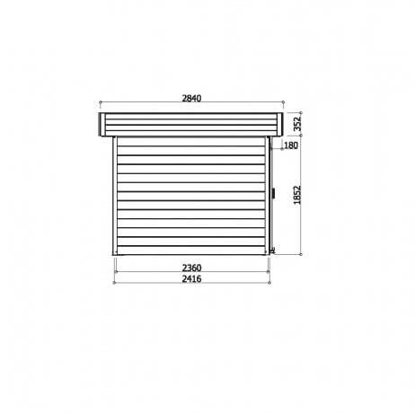Abri de jardin ARHUS en bois 7,65 m², Plancher Oui - Imagen 4