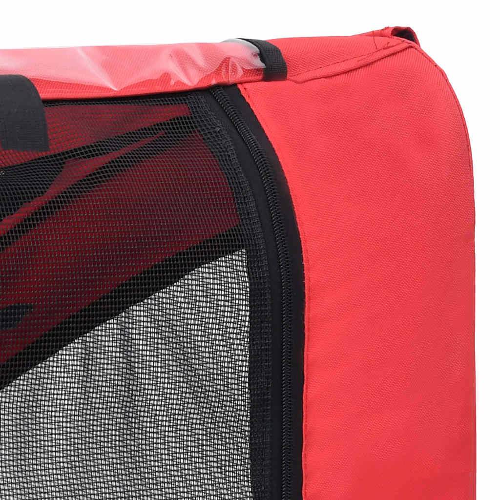 Vidaxl - Remorque de vélo pour animaux de compagnie rouge et noir vidaXL 92594 - Imagen 5