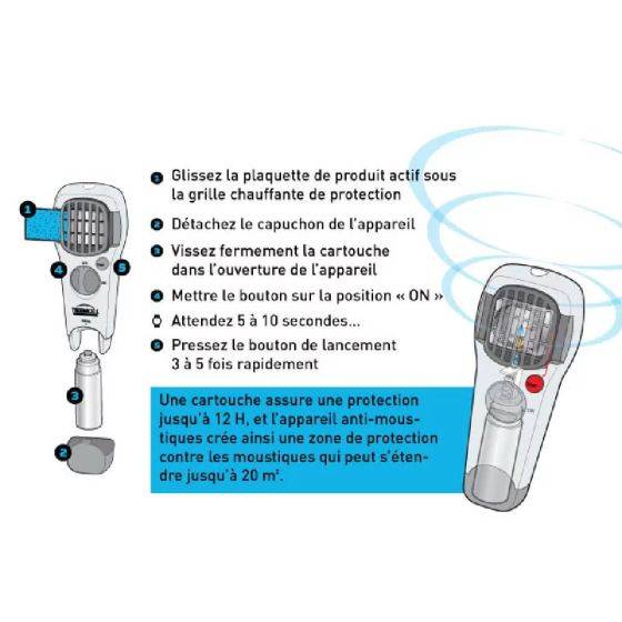 Thermacell - Thermacell - Bouclier anti-moustiques - diffuseur noir - Imagen 3