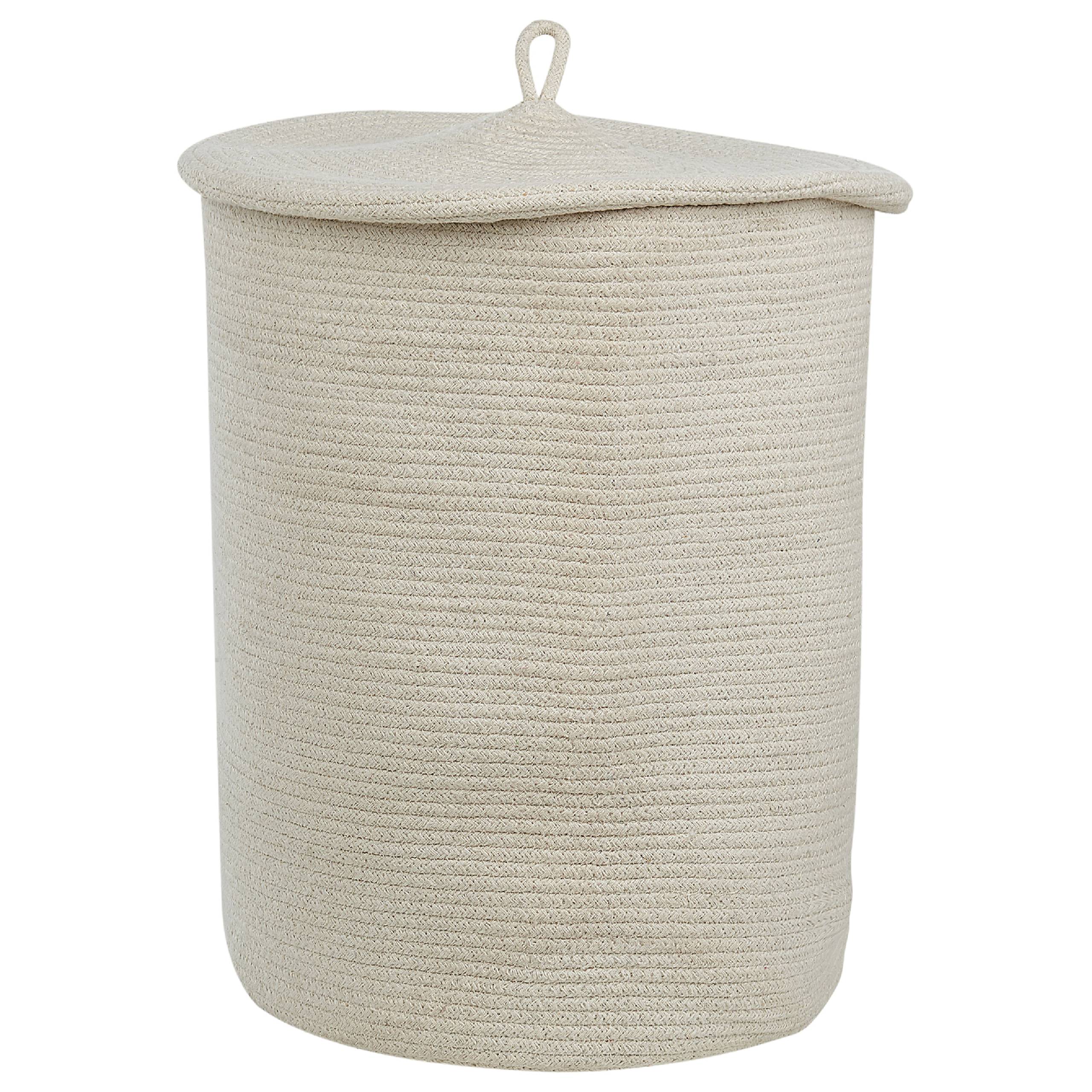 Beliani - Corbeille Coton Blanc cassé SILOPI - Beliani - Imagen 2