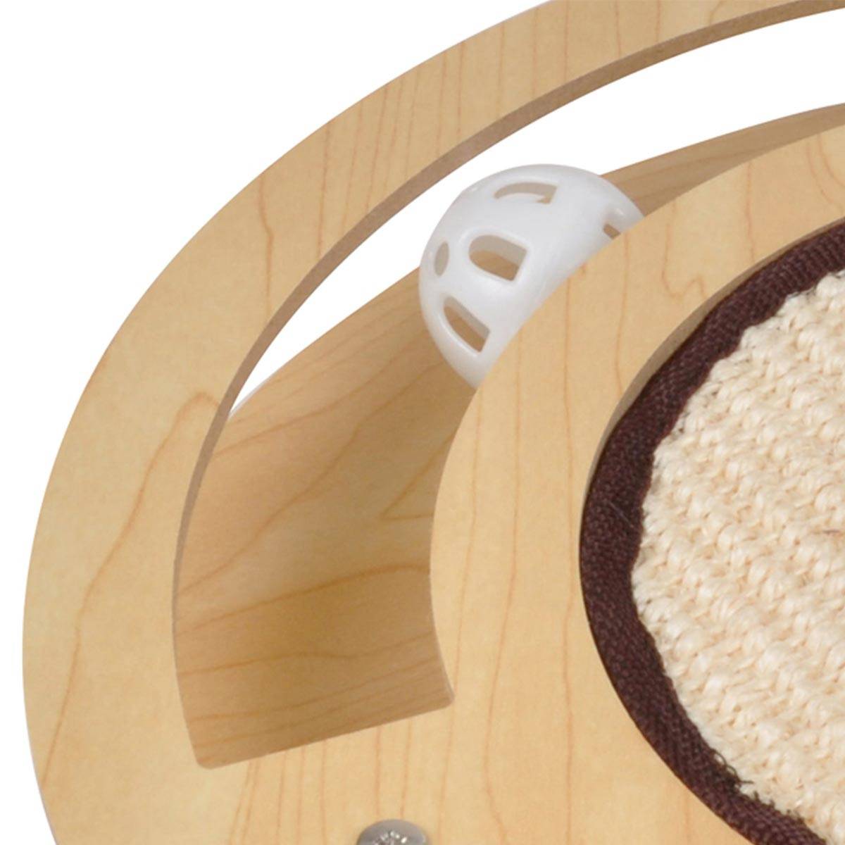 Love Story - Jeu Interactif pour Chat "Griffoir & Tunnel" 33cm Naturel - Image 2