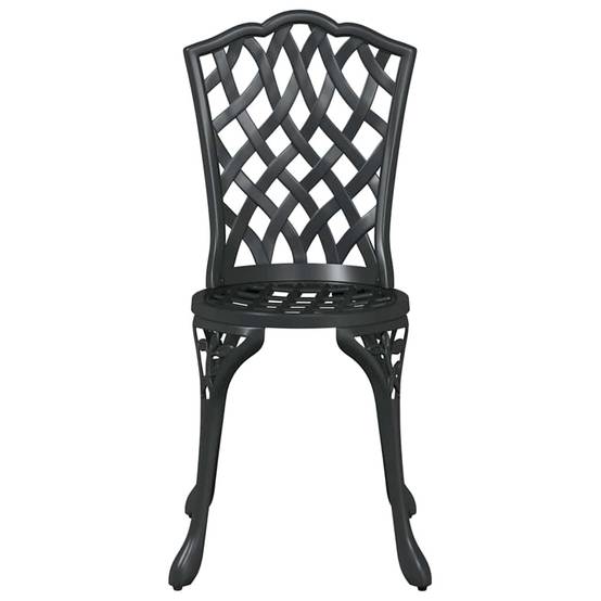 Ensemble bistro compact en Aluminium style classique pour petit balcon ou jardin Noir – ComfortXL Outdoor Living - Image 7
