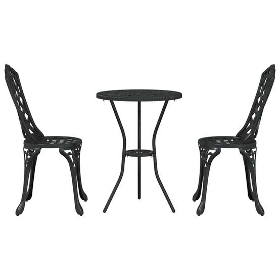 Ensemble bistro compact en Aluminium style classique pour petit balcon ou jardin Noir – ComfortXL Outdoor Living - Image 6