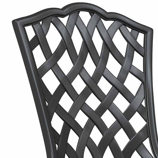 Ensemble bistro compact en Aluminium style classique pour petit balcon ou jardin Noir – ComfortXL Outdoor Living - Image 9