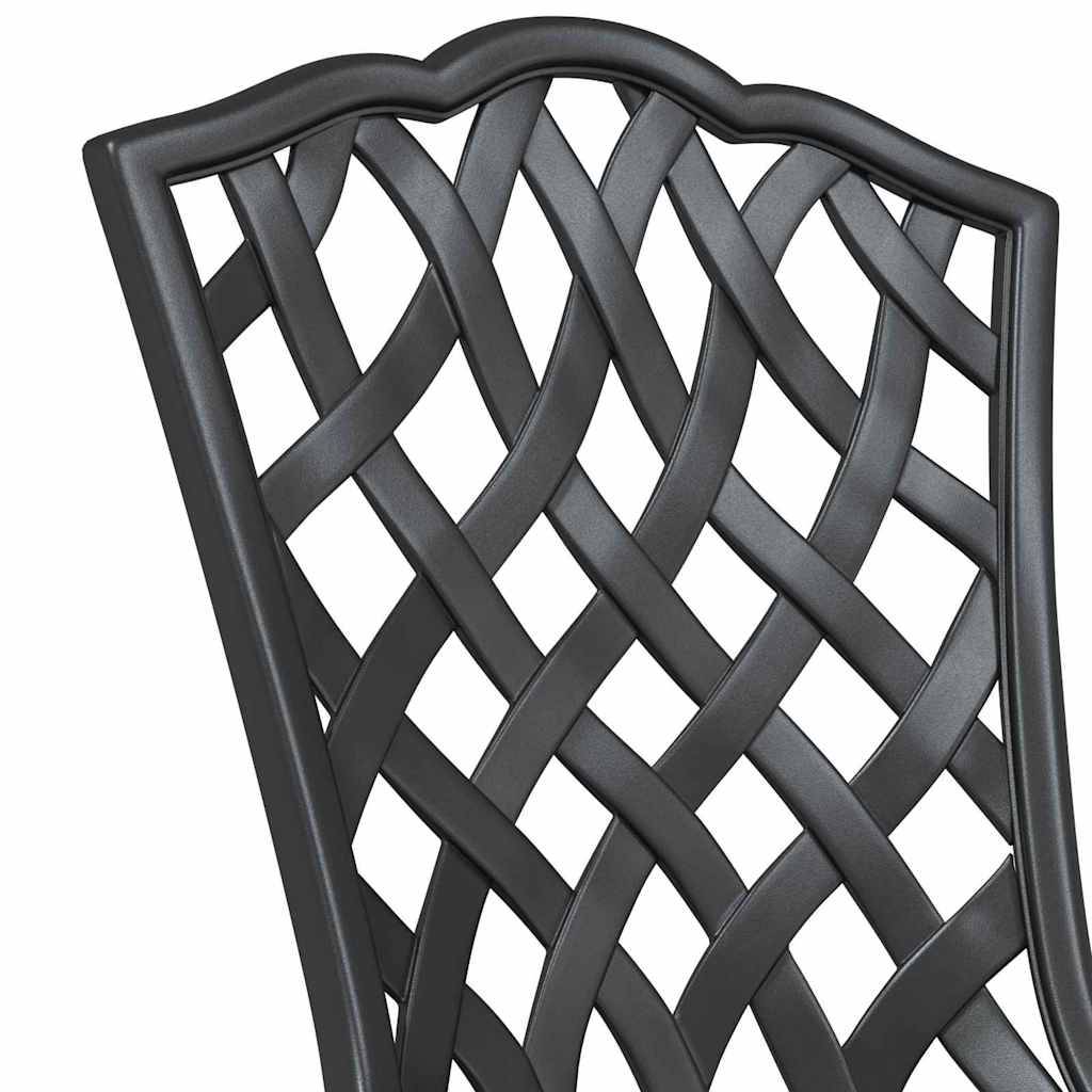 Ensemble bistro compact en Aluminium style classique pour petit balcon ou jardin Noir – ComfortXL Outdoor Living - Image 9