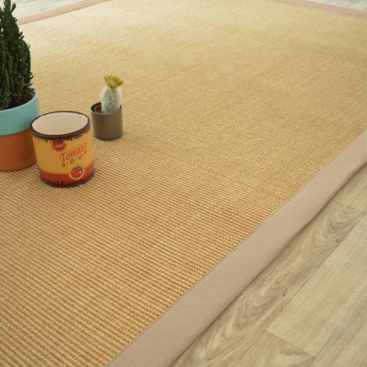 Decoweb - Tapis sisal Yucatan naturel - Ganse beige - 120 x 170 cm - Decoweb - Image 1