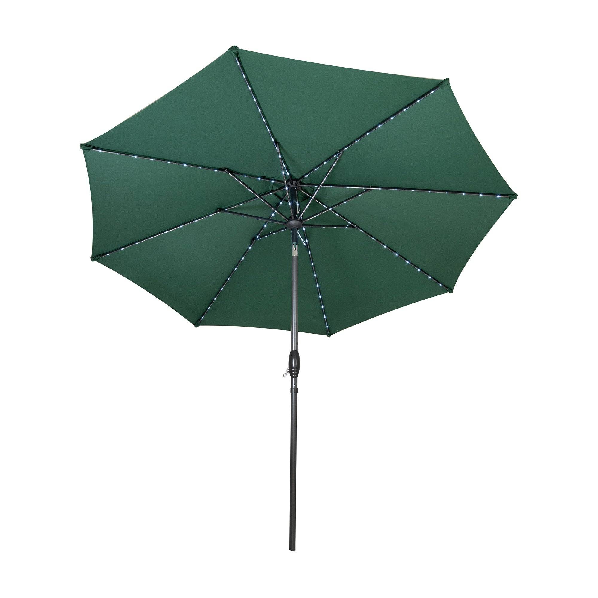 Monstershop - Parasol Inclinable à LED 2,7 m - Vert - Image 1
