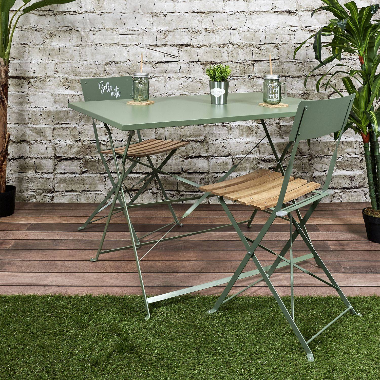 The Home Deco Factory - Lot de 2 Chaises pliantes Bella Vita - The Home Deco Factory - Imagen 2